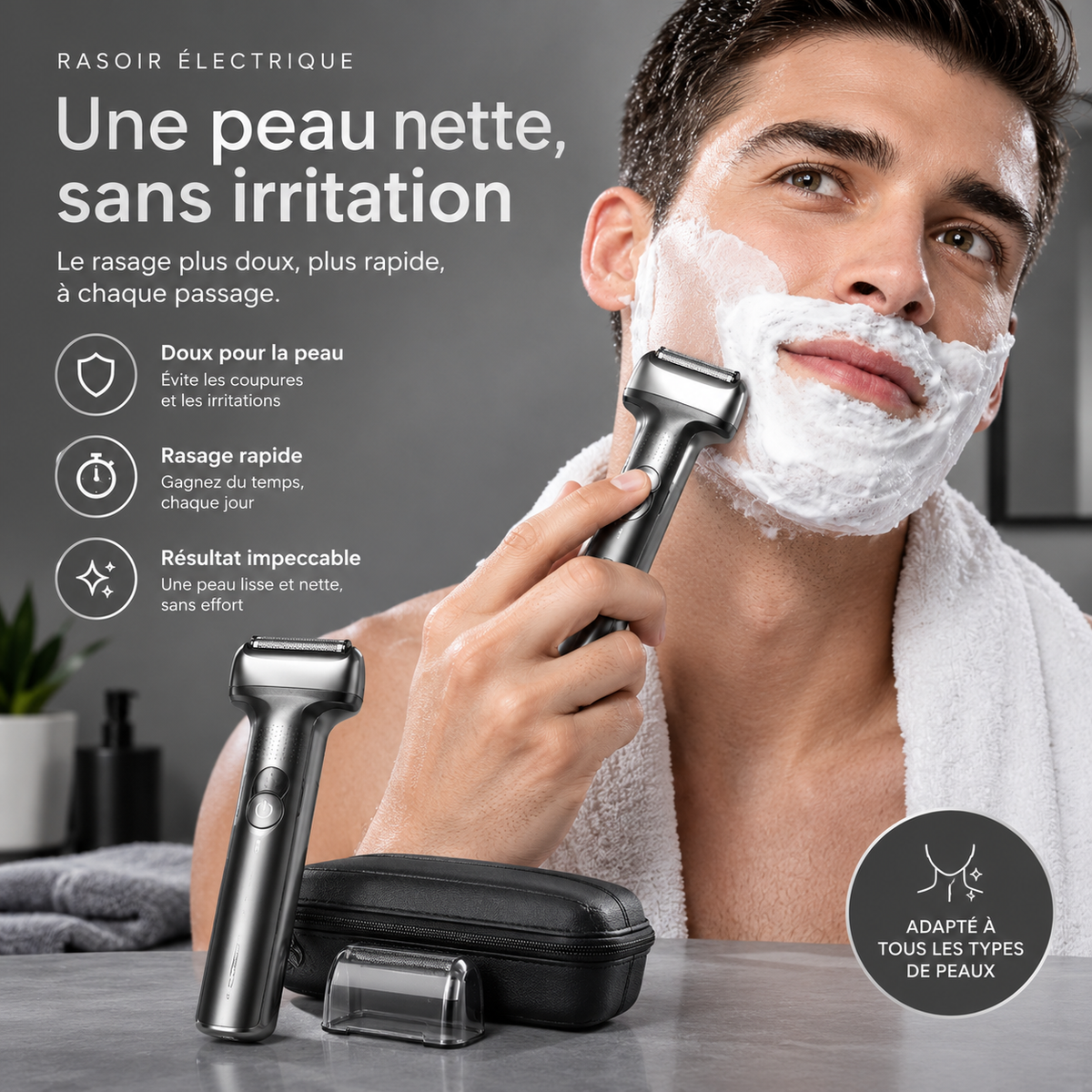 🎃 **HALLOWEEN EXCLUSIVE — -50%** | Rasoir Électrique Premium 🪒 Rasage précis, douceur et performance au quotidien.